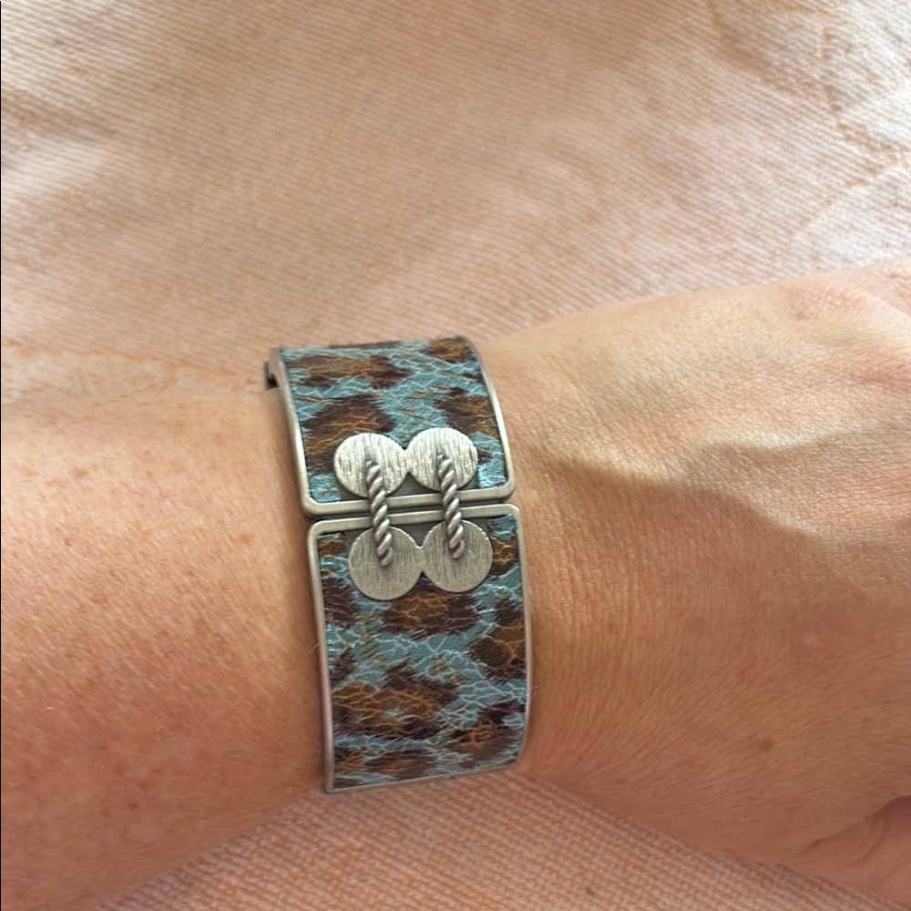 Leopard Print Cuff Bracelet